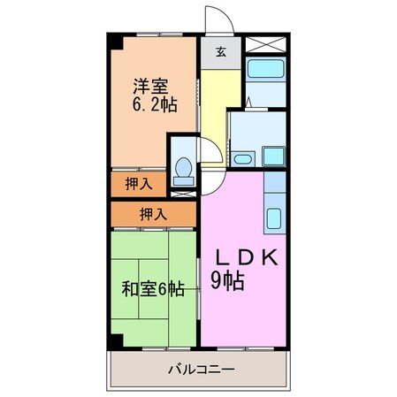 アルティスコート日進の物件間取画像